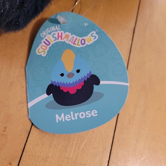 Squishmallow Melrose the Blue Cassowary Bird NWT 8" Squishy Soft Cuddly Gift - Picture 2 of 4